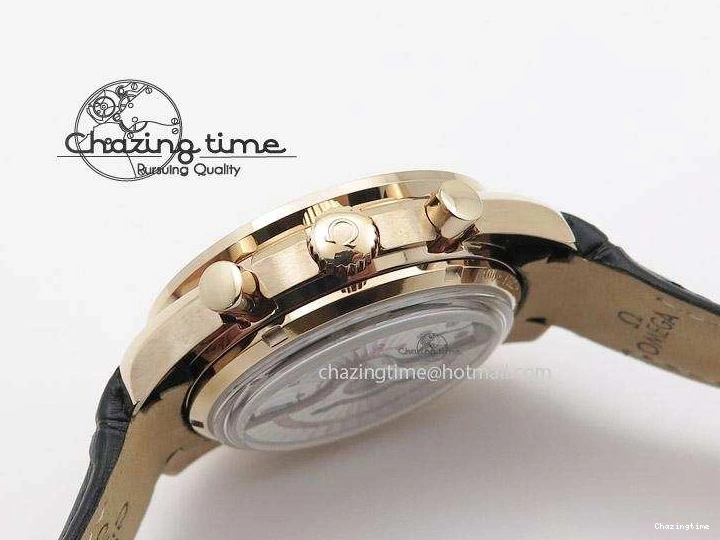 0420 Speedmaster ’57 RG Chrono AXF Best Edition On Black Leather Strap A Colorful 8284